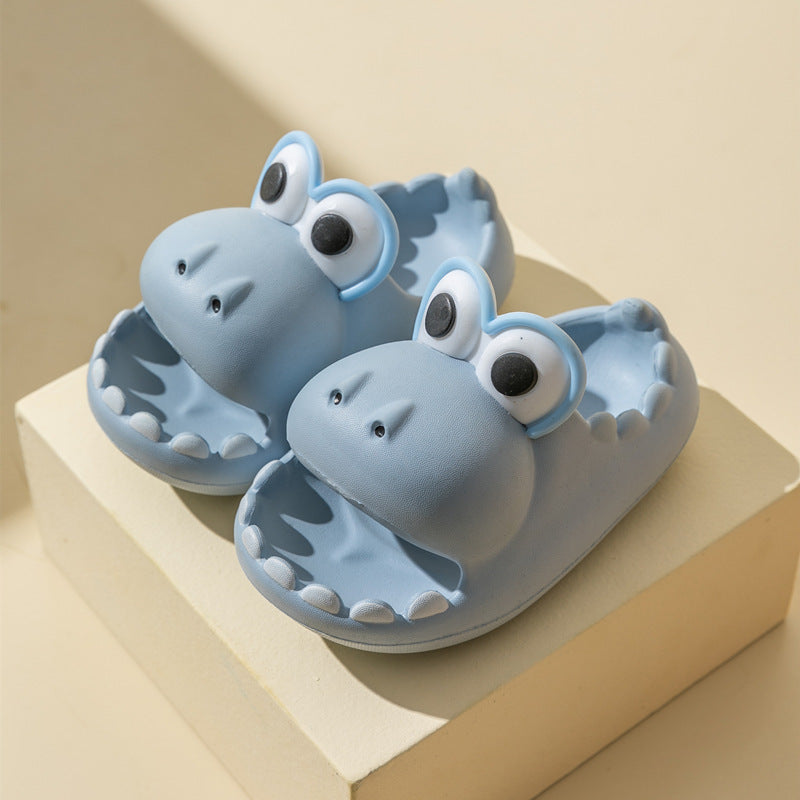Kids Dinosaur Slippers – Cute Summer EVA Cartoon Sandals for Children & Parents