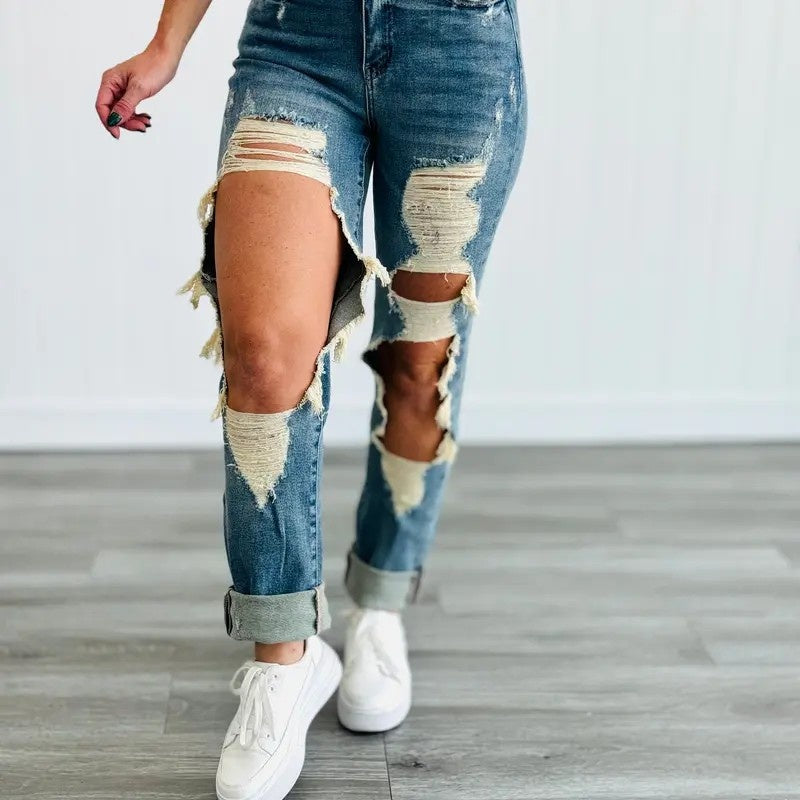 Women's High-Waist Jeans