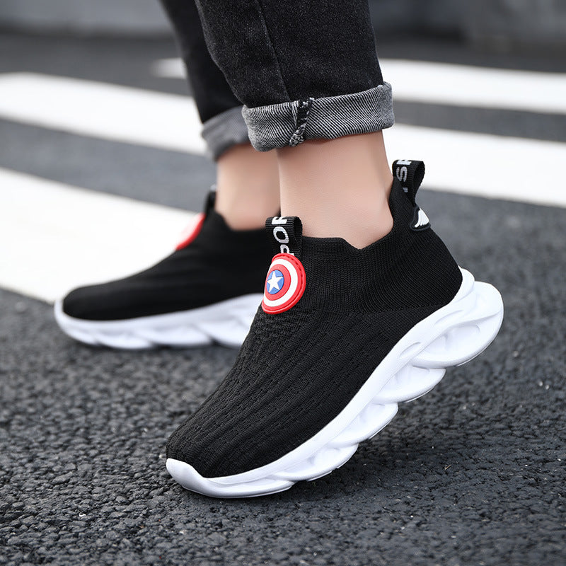 Children’s Knitted Sneakers – Kids’ Small White Shoes for Boys