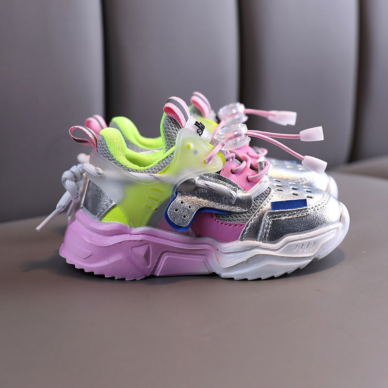 Kids’ Autumn Casual Sneakers – Breathable Non-Slip Soft Bottom Sports Shoes for Boys & Girls