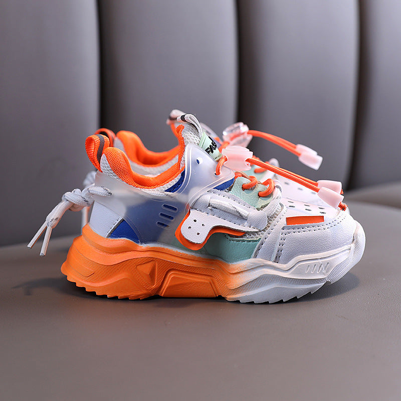 Kids’ Autumn Casual Sneakers – Breathable Non-Slip Soft Bottom Sports Shoes for Boys & Girls