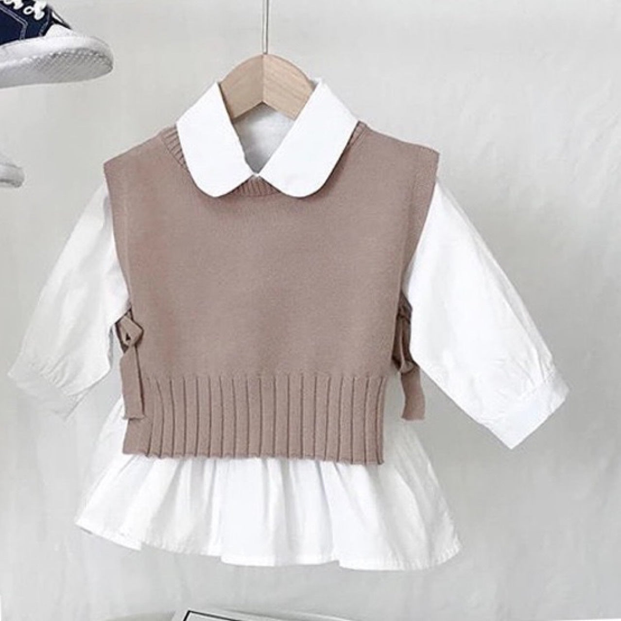 Toddler Girls’ Wool Pullover – Thin Children’s Sweater