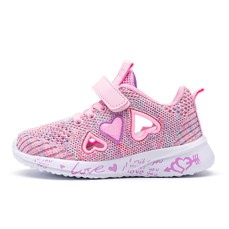 Kids’ Summer Mesh Sneakers – Lightweight Casual Cartoon Sport Running Shoes for Girls