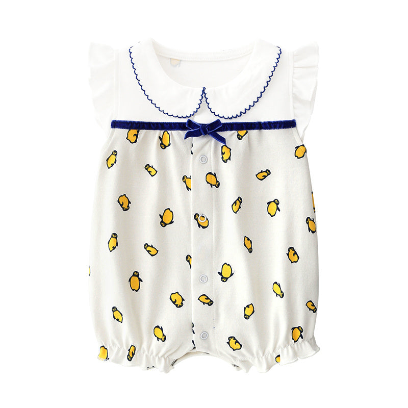 Baby Girls’ Summer Romper – Princess One-Piece Toddler Clothes