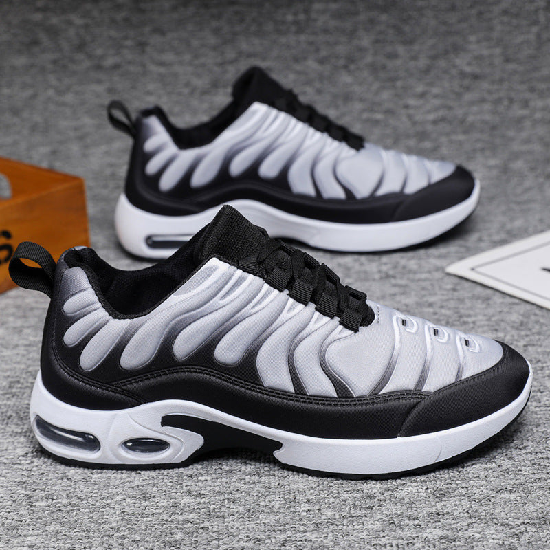 Men’s Air Cushion Sneakers | Color block Lace-Up Fashion Sports & Casual Shoes