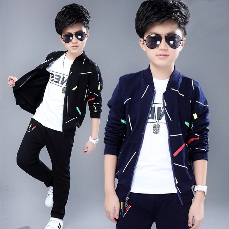 Two-piece Western Style Handsome Boy Clothes