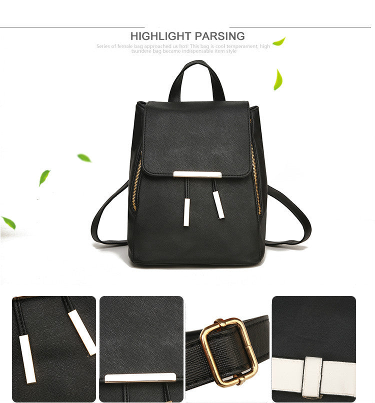 Women’s PU Leather Backpack – High Quality School Bag for Teen Girls with Top Handle