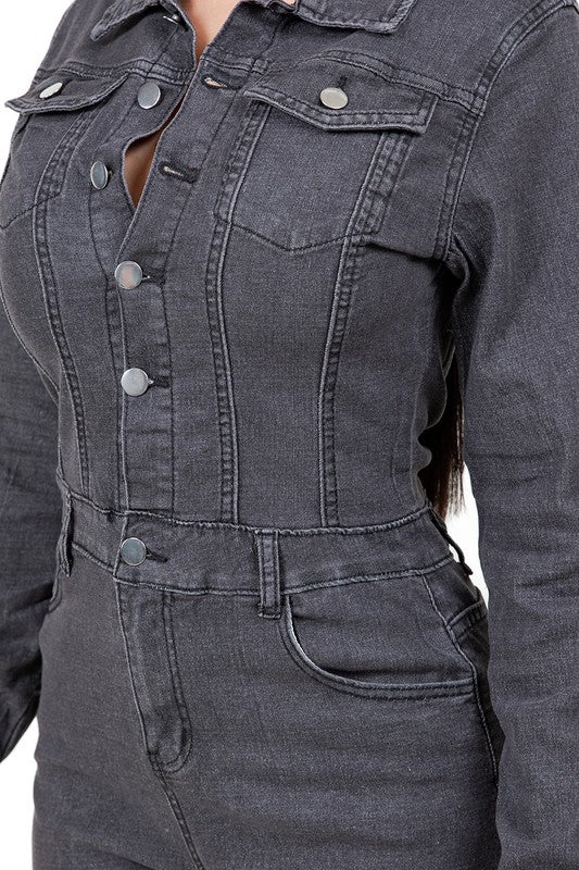 WOMEN FASHION DEMIN ROMPER