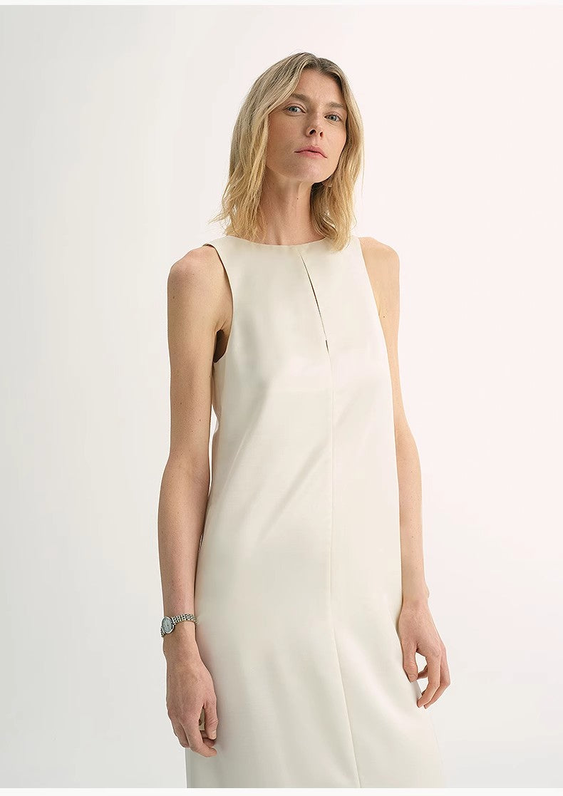 Corridor Stride Sleeveless Wool Blend Dress