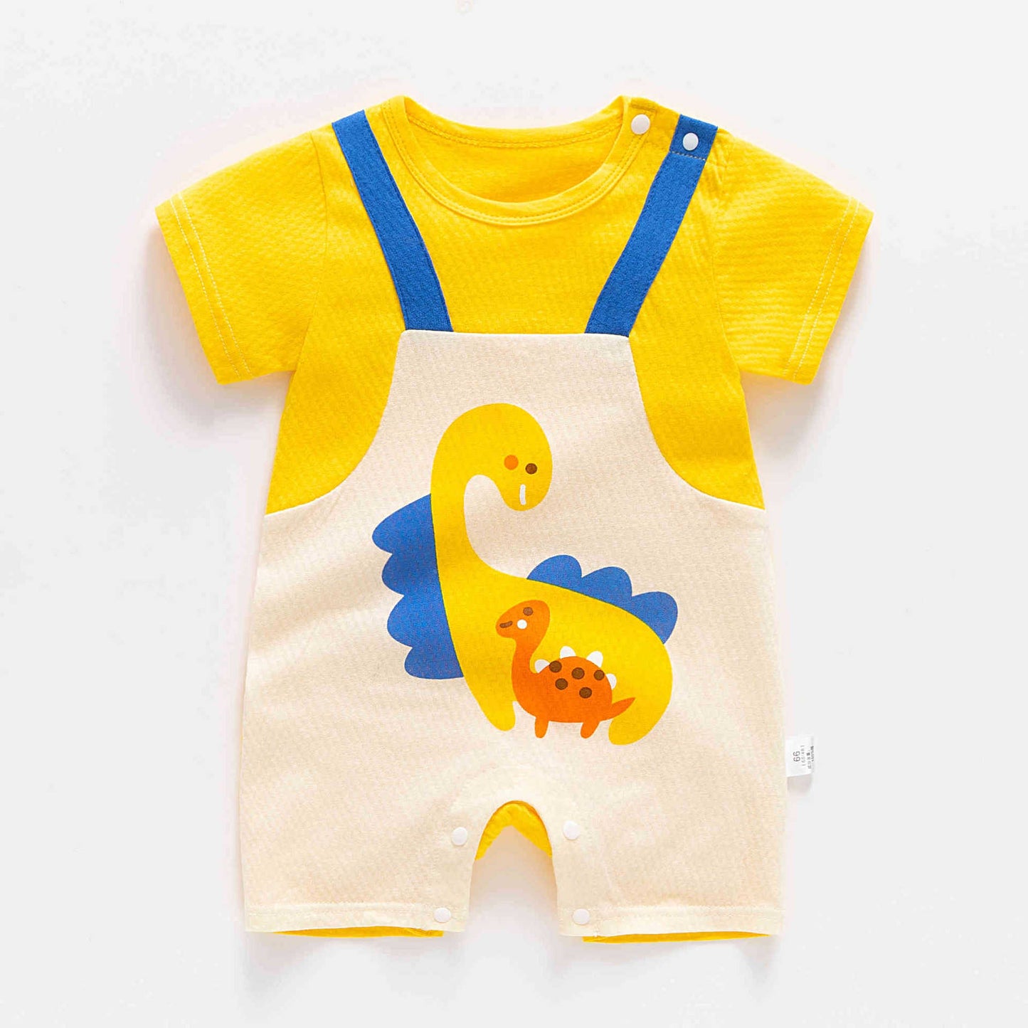 Baby Boys’ Summer Jumpsuit – Thin Cotton Short Sleeve Toddler Clothes
