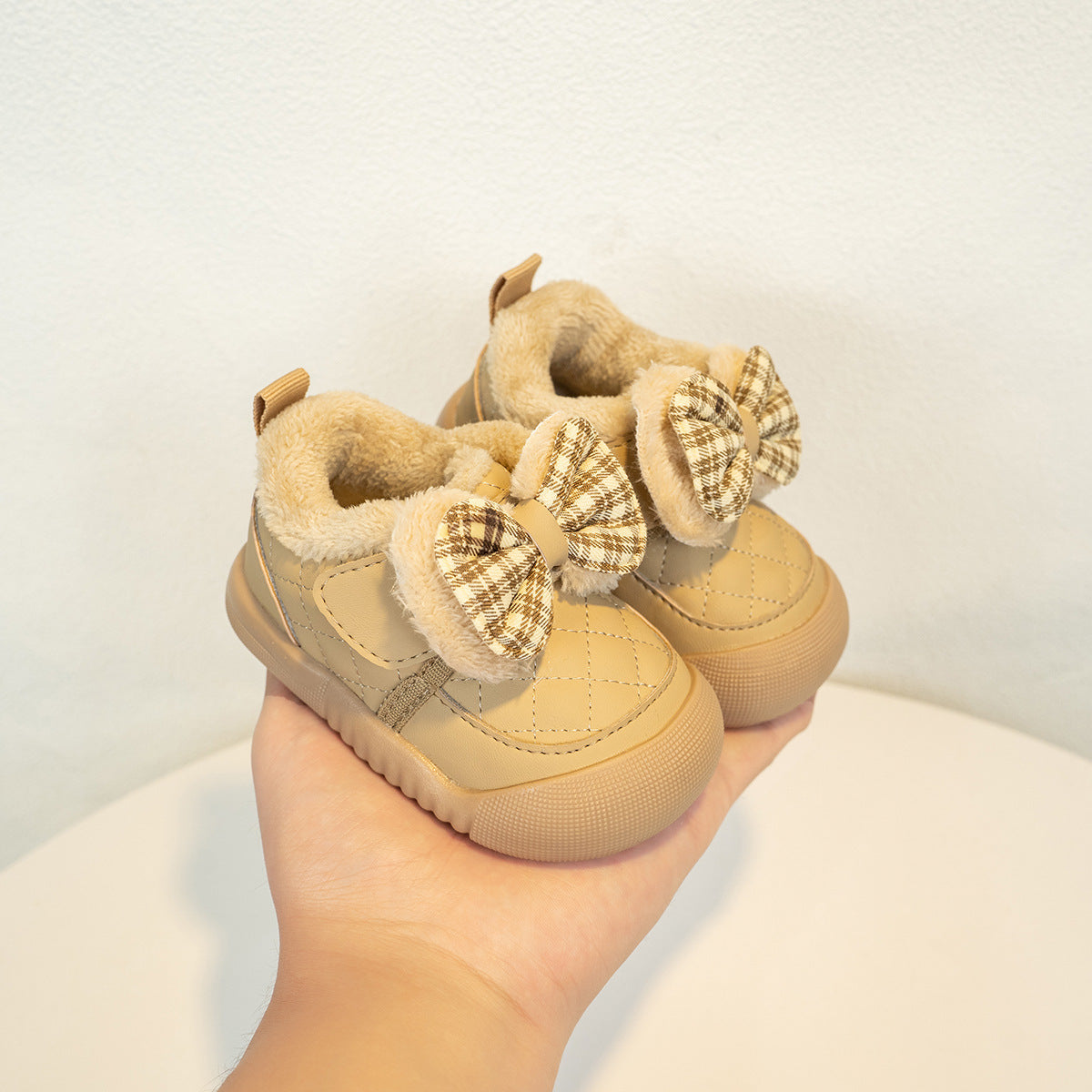Winter Cotton Shoes for Kids – Fleece-Lined Warm Toddler Girls’ Shoes