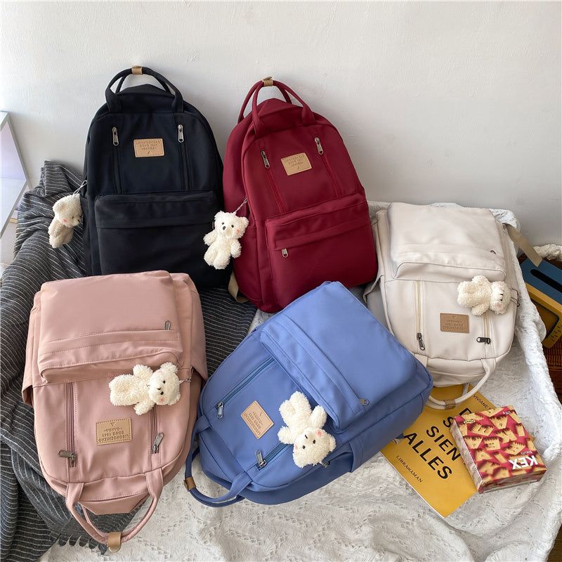 Cool School Backpack – Double Zipper Tote Bag for Students