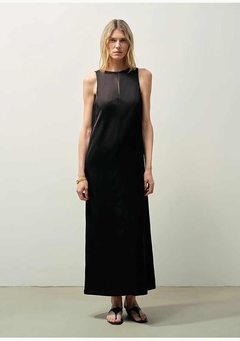 Corridor Stride Sleeveless Wool Blend Dress