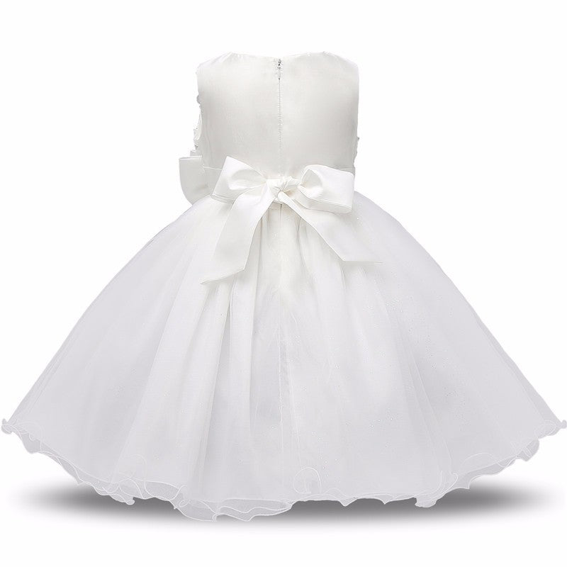Girls’ Princess Flower Girl Dress – Summer Tutu Wedding & Birthday Party Outfit
