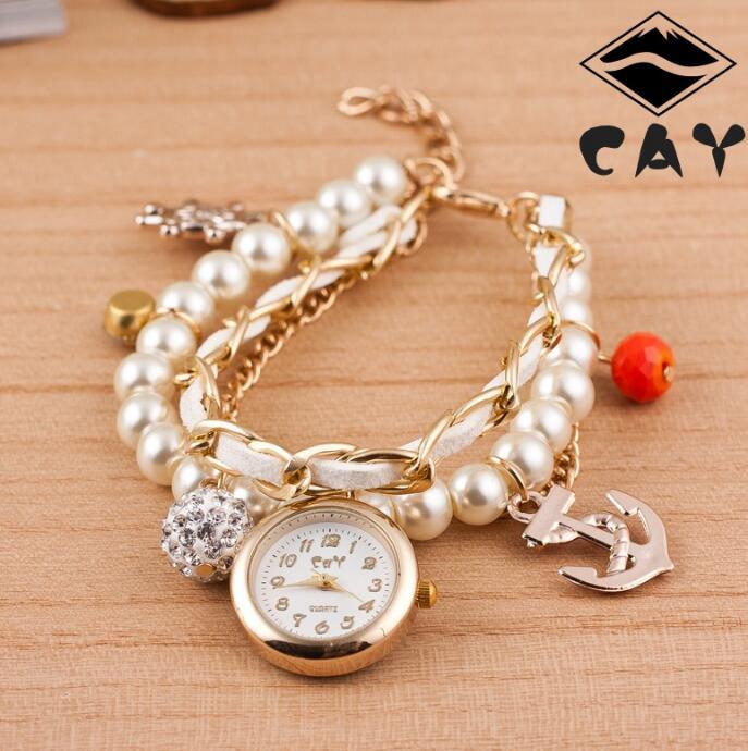Women’s Anchor Circle Bracelet Watch
