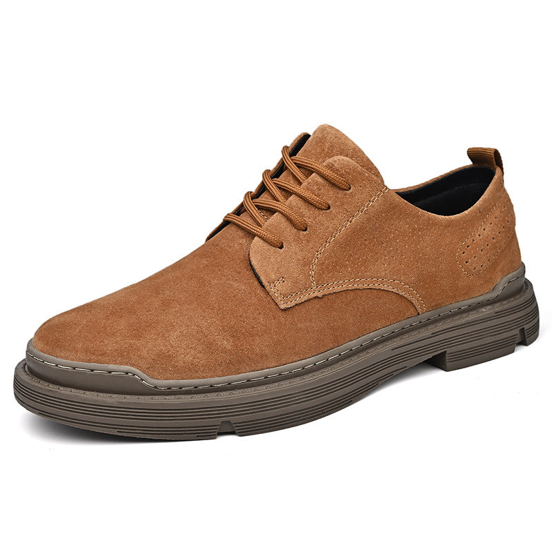 Men’s British Big Head Tooling Shoes – Casual Retro Leather Work Style