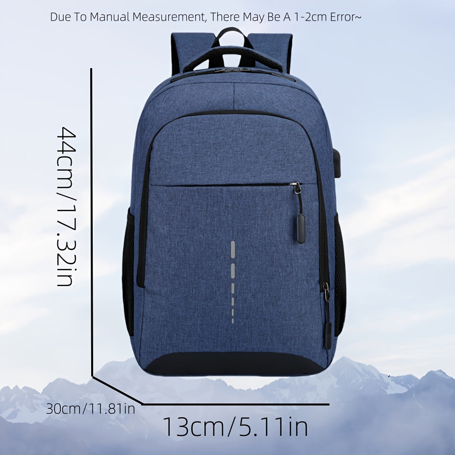 Oxford Cloth Backpack – Large Capacity Laptop Bag for Casual Daily Commuting