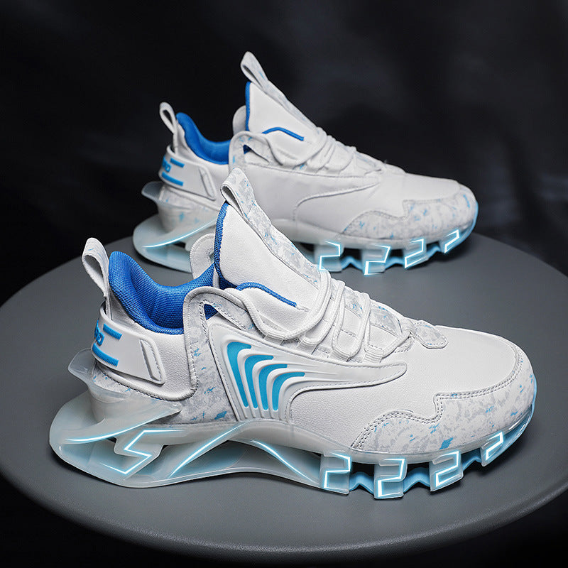 Men’s Breathable Mesh Running Sneakers – Anti-Skid Sports Shoes