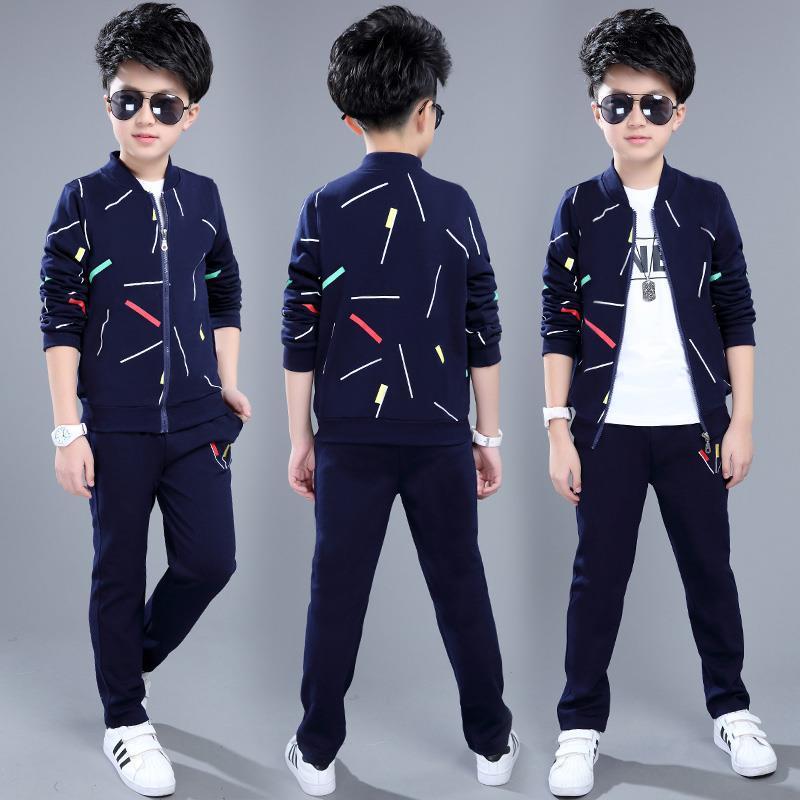 Two-piece Western Style Handsome Boy Clothes