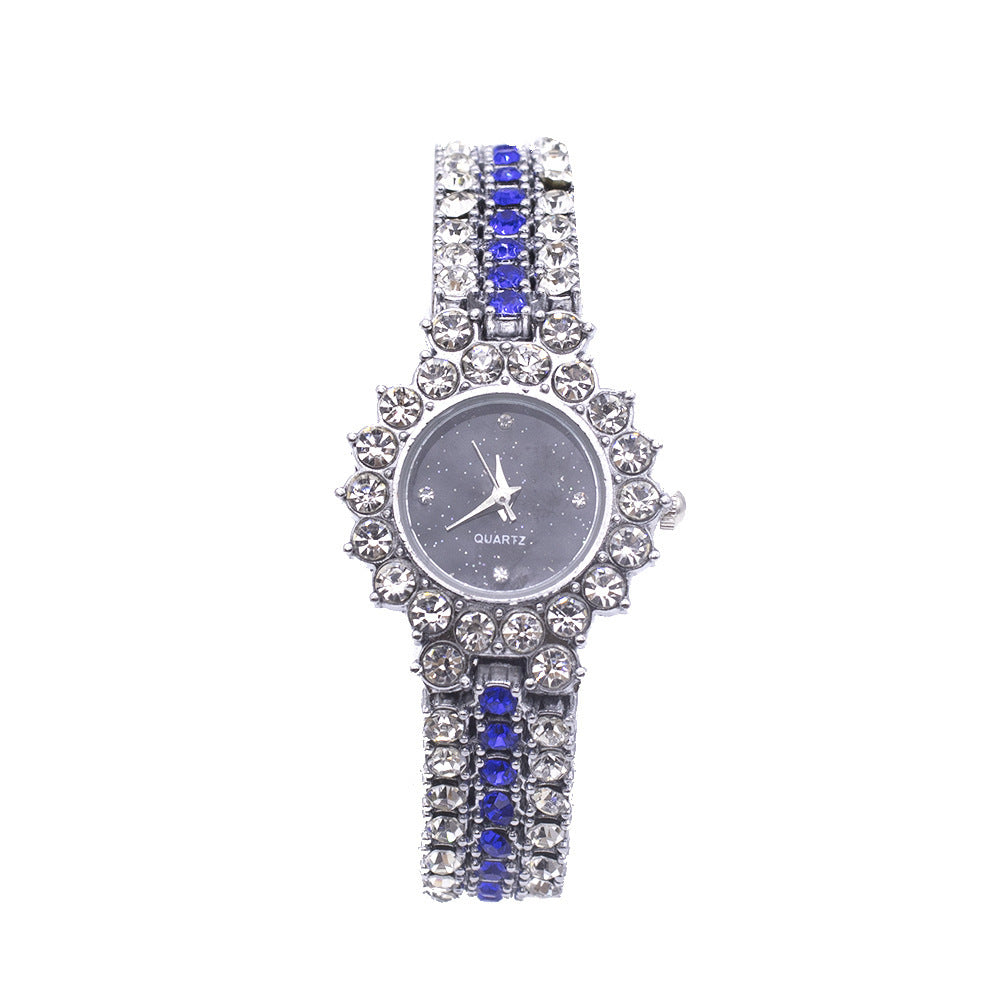 Steel Band Bracelet Two-Piece Watch Set