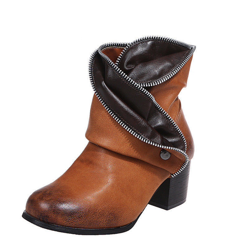 Thick Heel Women Fashion Single Shoes