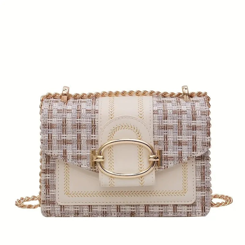 Women’s PU Crossbody Bag – Small Luxury Chain Shoulder Purse