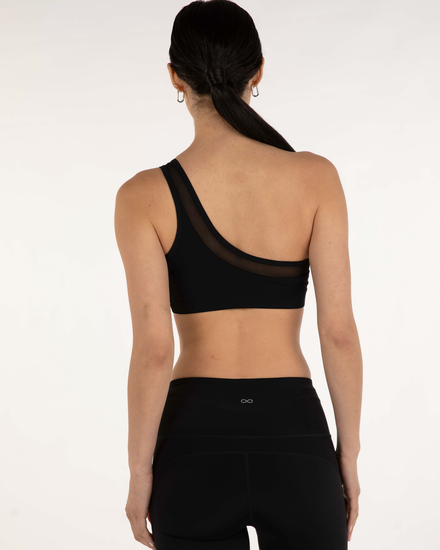Narevia One-Shoulder Mesh Bra
