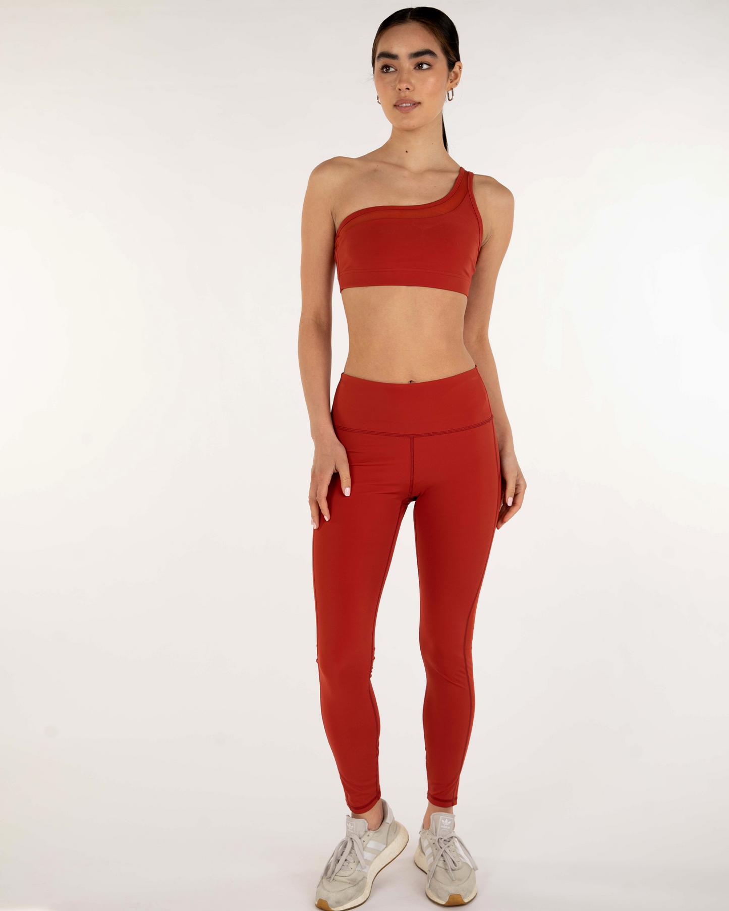 Narevia One-Shoulder Mesh Bra