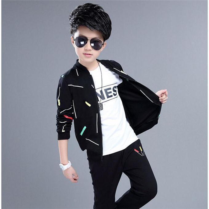 Two-piece Western Style Handsome Boy Clothes
