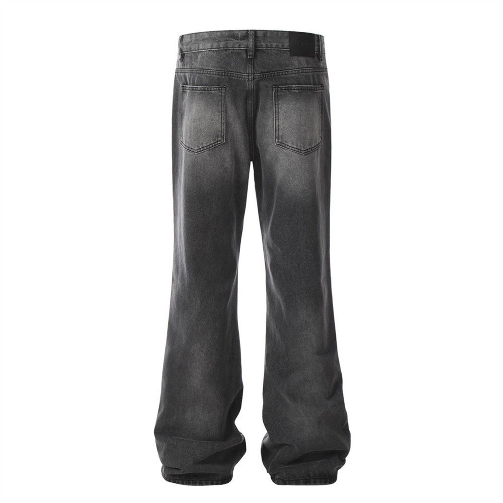 Punk Make Old Ripped Denim Pants Men