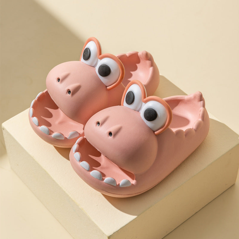 Kids Dinosaur Slippers – Cute Summer EVA Cartoon Sandals for Children & Parents