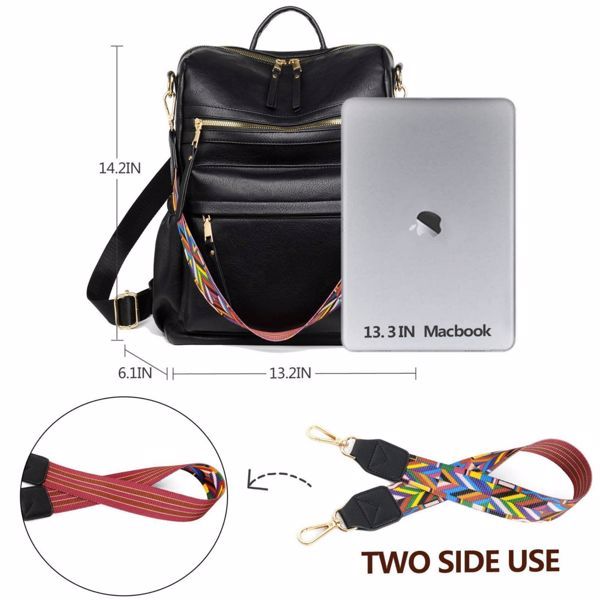 PU Leather Backpack – Stylish Large Capacity Casual Travel Bag