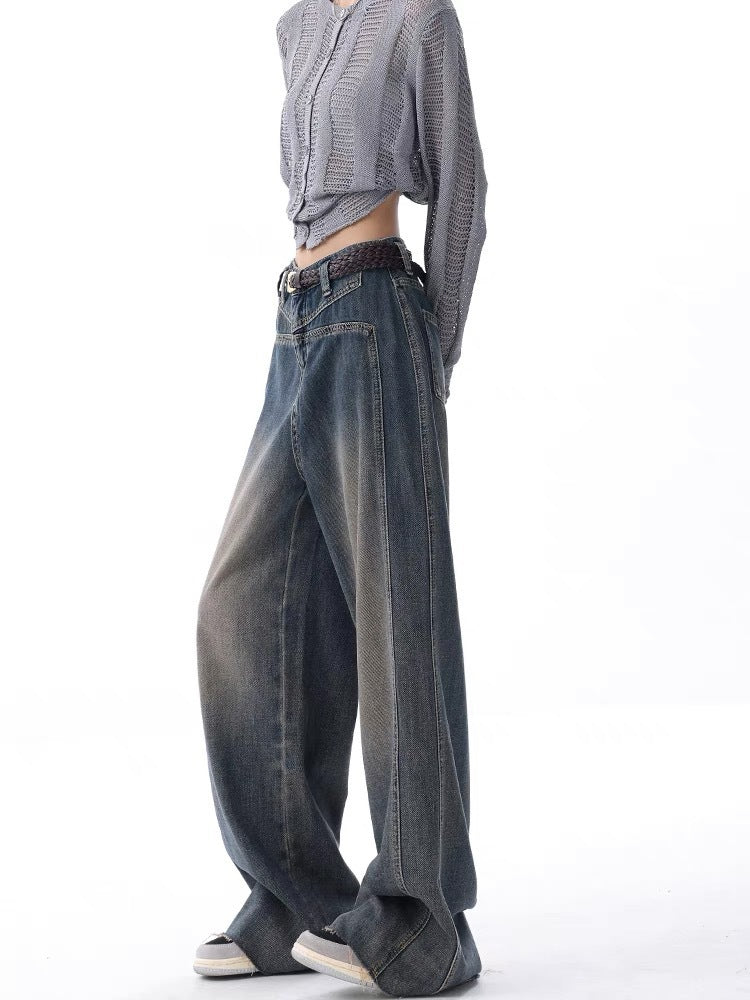 Women’s Nostalgic Raw Hem Wash Jeans