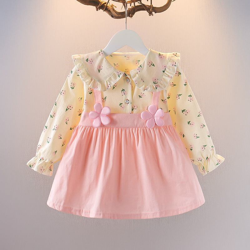 Toddler Baby Girls’ Autumn Skirt – Cute Floral Dress Clothes
