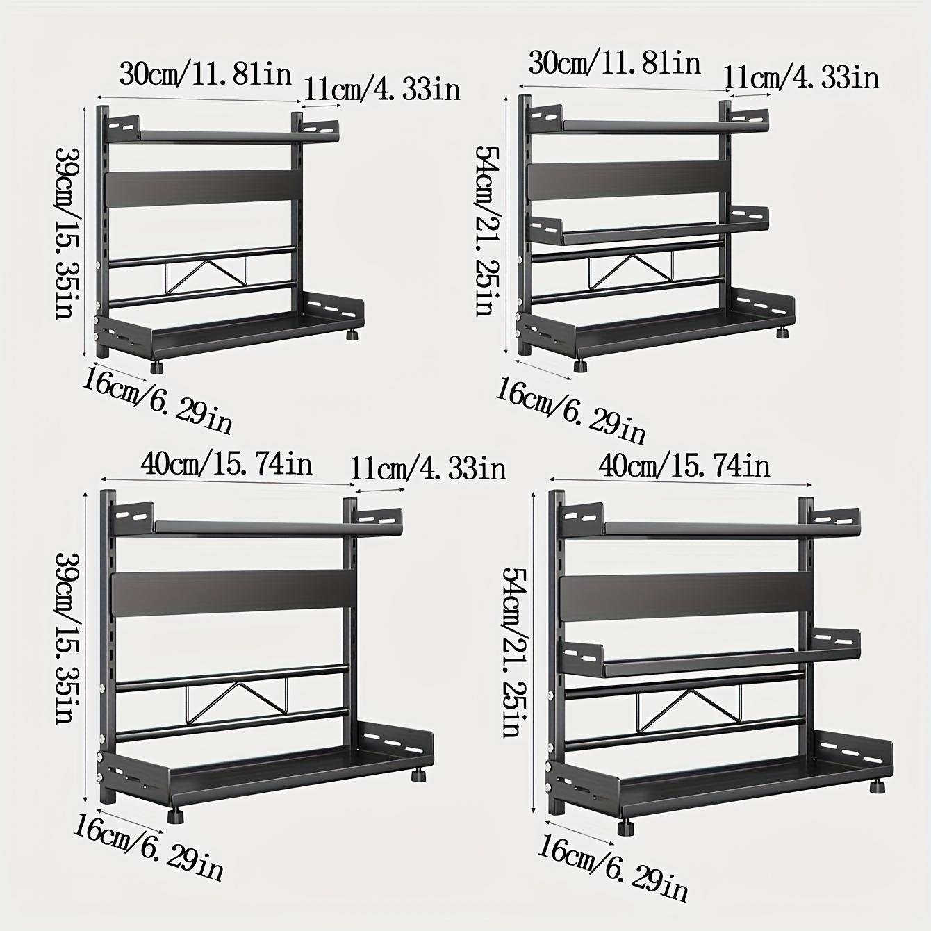 1 Piece Stainless Steel Multi-layer Spice Rack Suitable For Kitchen