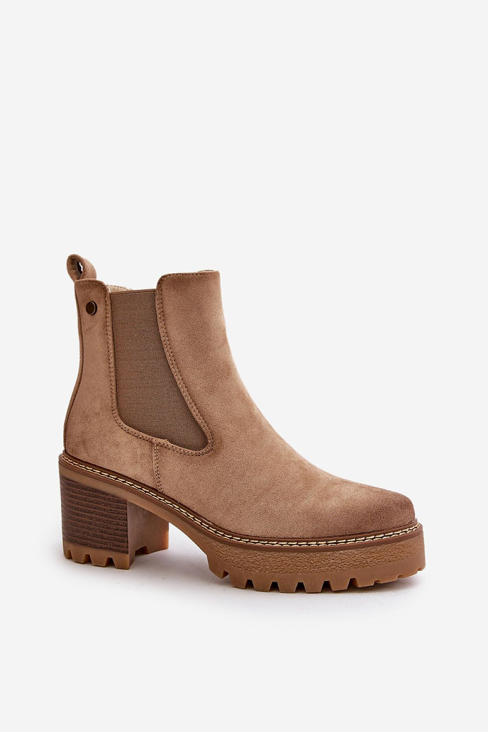 Velmorin Suede Block Heel Boots