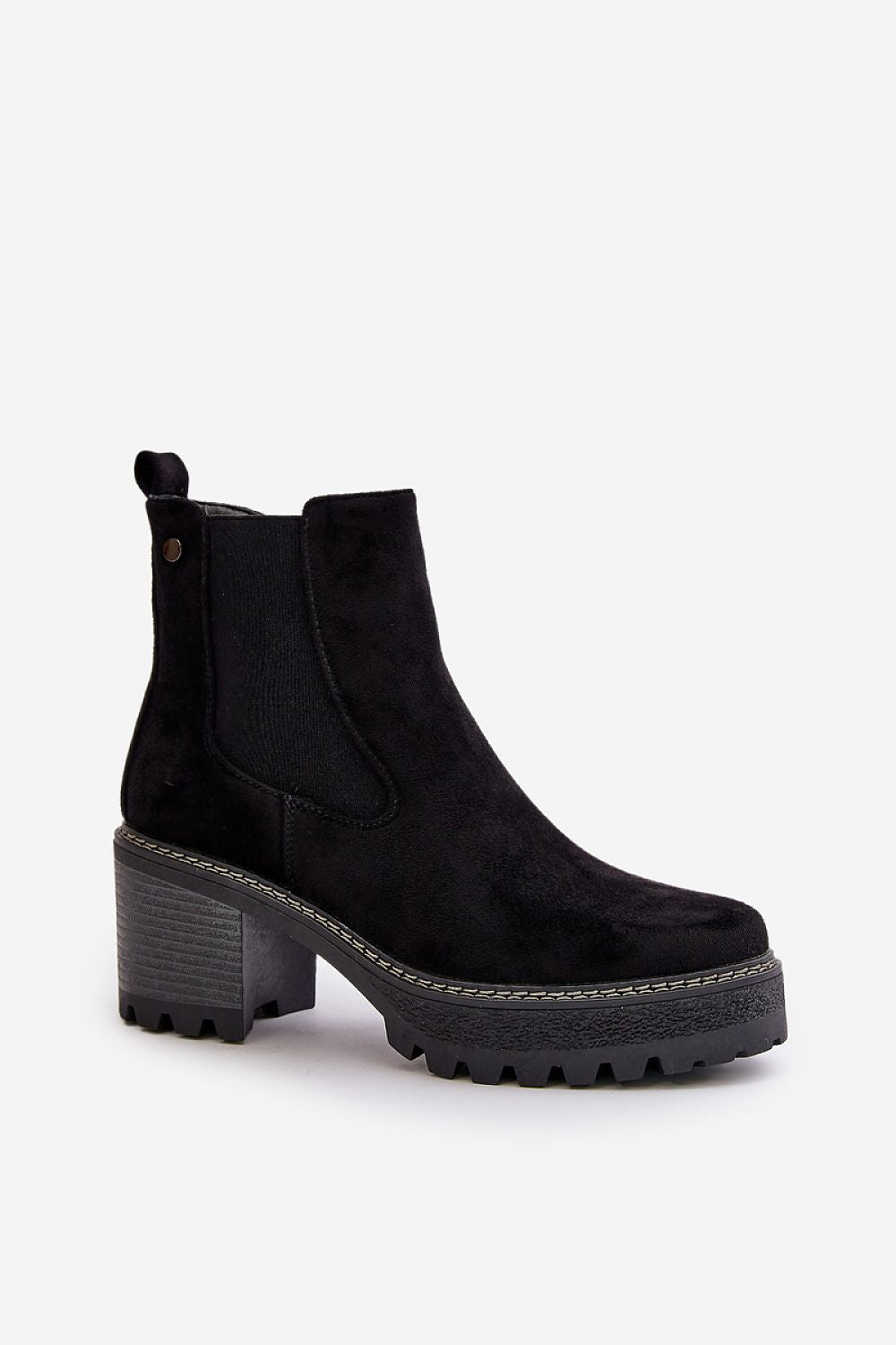 Velmorin Suede Block Heel Boots