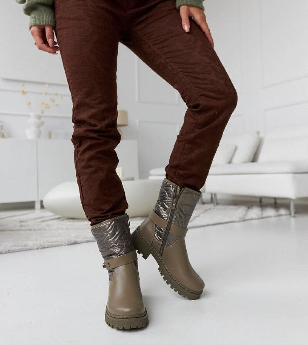 Renvara Strap Detail Ankle Boots
