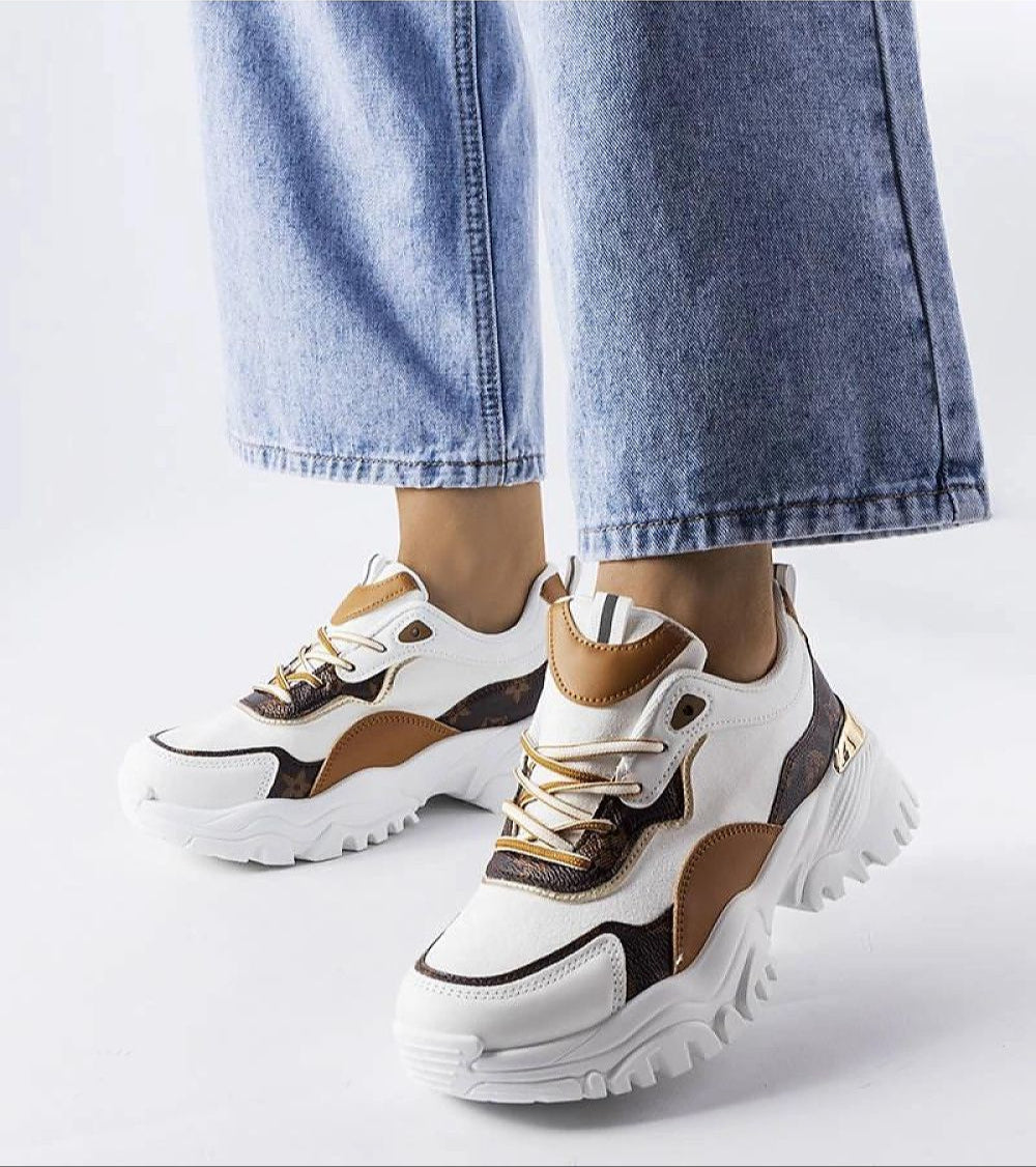 Altorra Irregular Sole White Sneakers