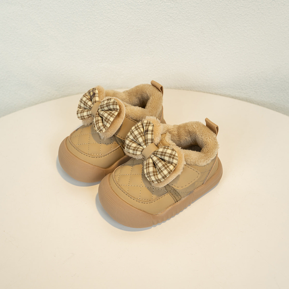 Winter Cotton Shoes for Kids – Fleece-Lined Warm Toddler Girls’ Shoes