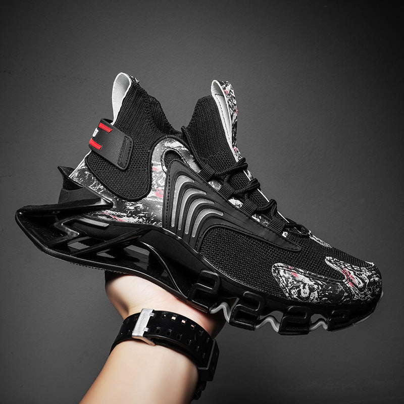 Men’s Breathable Mesh Running Sneakers – Anti-Skid Sports Shoes