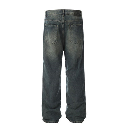 Fashion Washed Denim Overalls Men