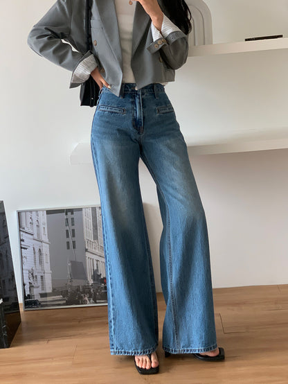 Retro High Waist Jeans For Women