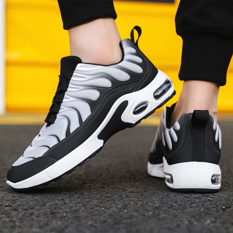 Men’s Air Cushion Sneakers | Color block Lace-Up Fashion Sports & Casual Shoes