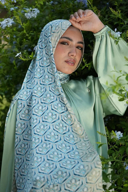 Satin Printed Hijab Printed Shawl Headscarf