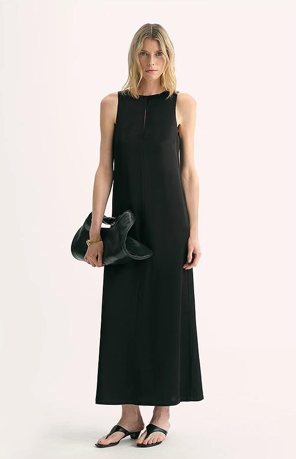Corridor Stride Sleeveless Wool Blend Dress
