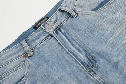 American High Street Wide Leg Denim Trousers Men