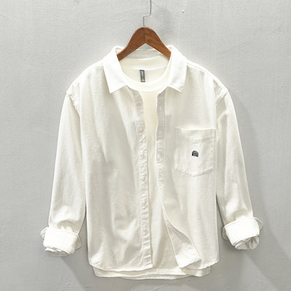 Men's Brushed Long Sleeve Casual Shirt