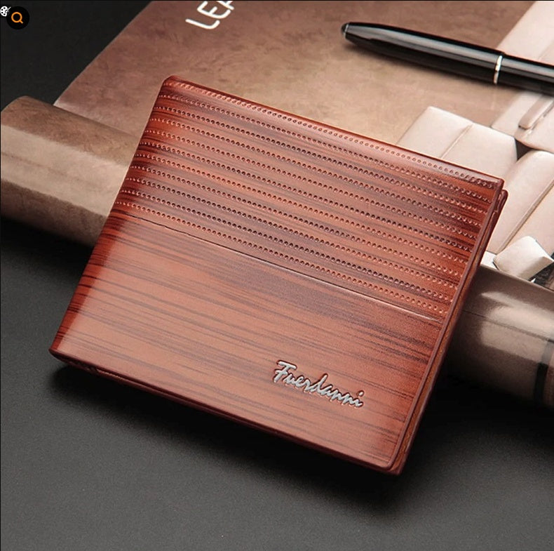 Men’s Bifold Leather Wallet – Credit Card & ID Holder Billfold Purse
