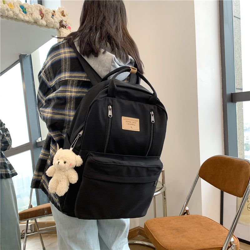 Cool School Backpack – Double Zipper Tote Bag for Students